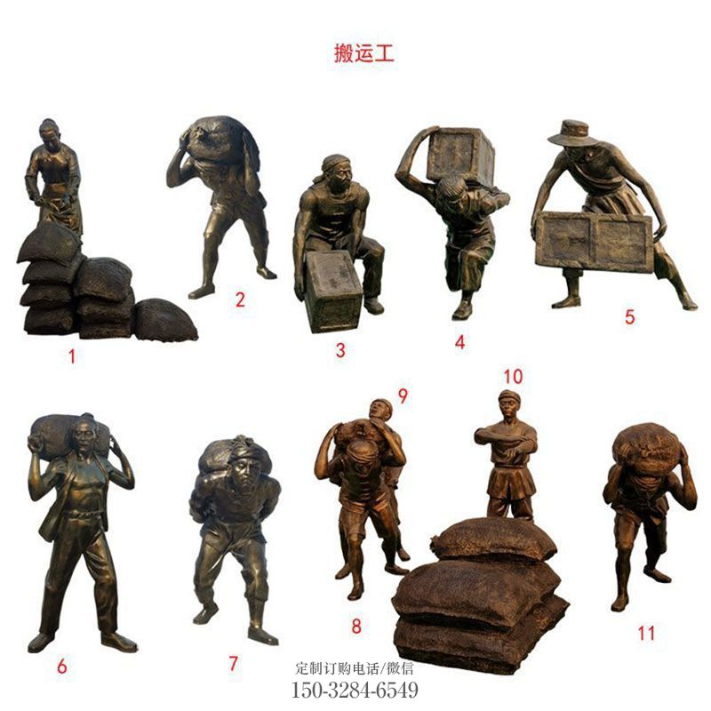 欧式风格常用-化学题材-锻钢装卸工雕塑