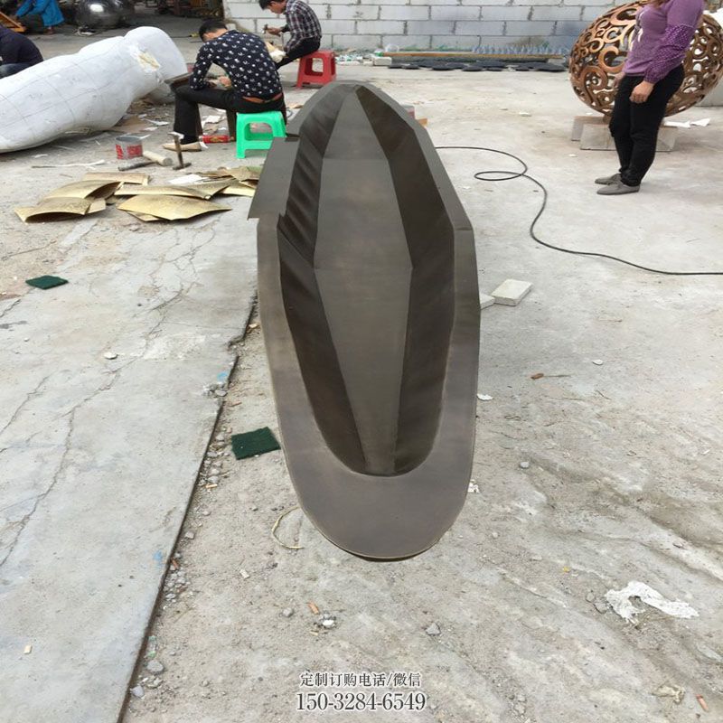 钢管船艇雕塑 异形喷水小品 农村雕塑